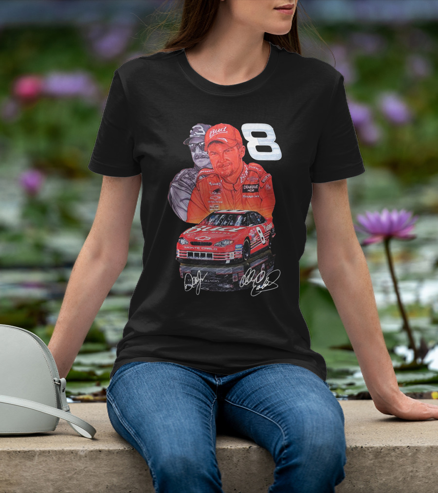 Dale Earnhardt Jr 8 Bud Monte Carlo Sam Bass Art T-Shirt