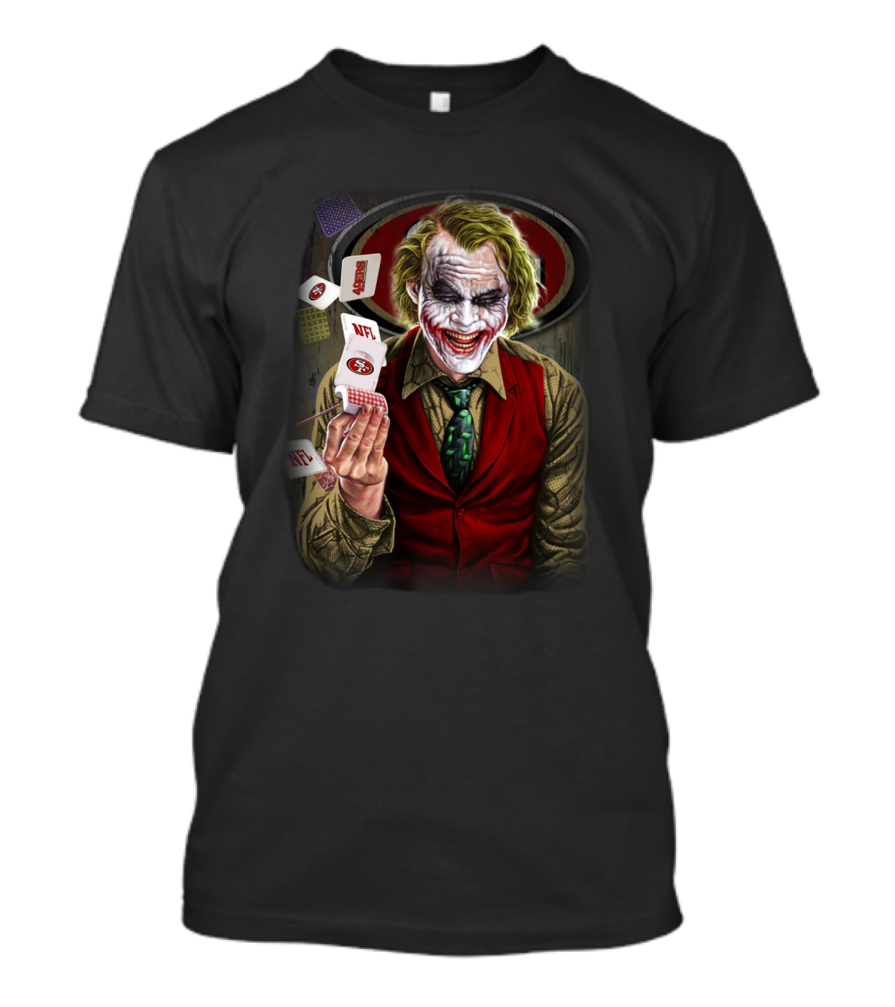 San Francisco 49ers Joker Nfl Poker Cards T-Shirt