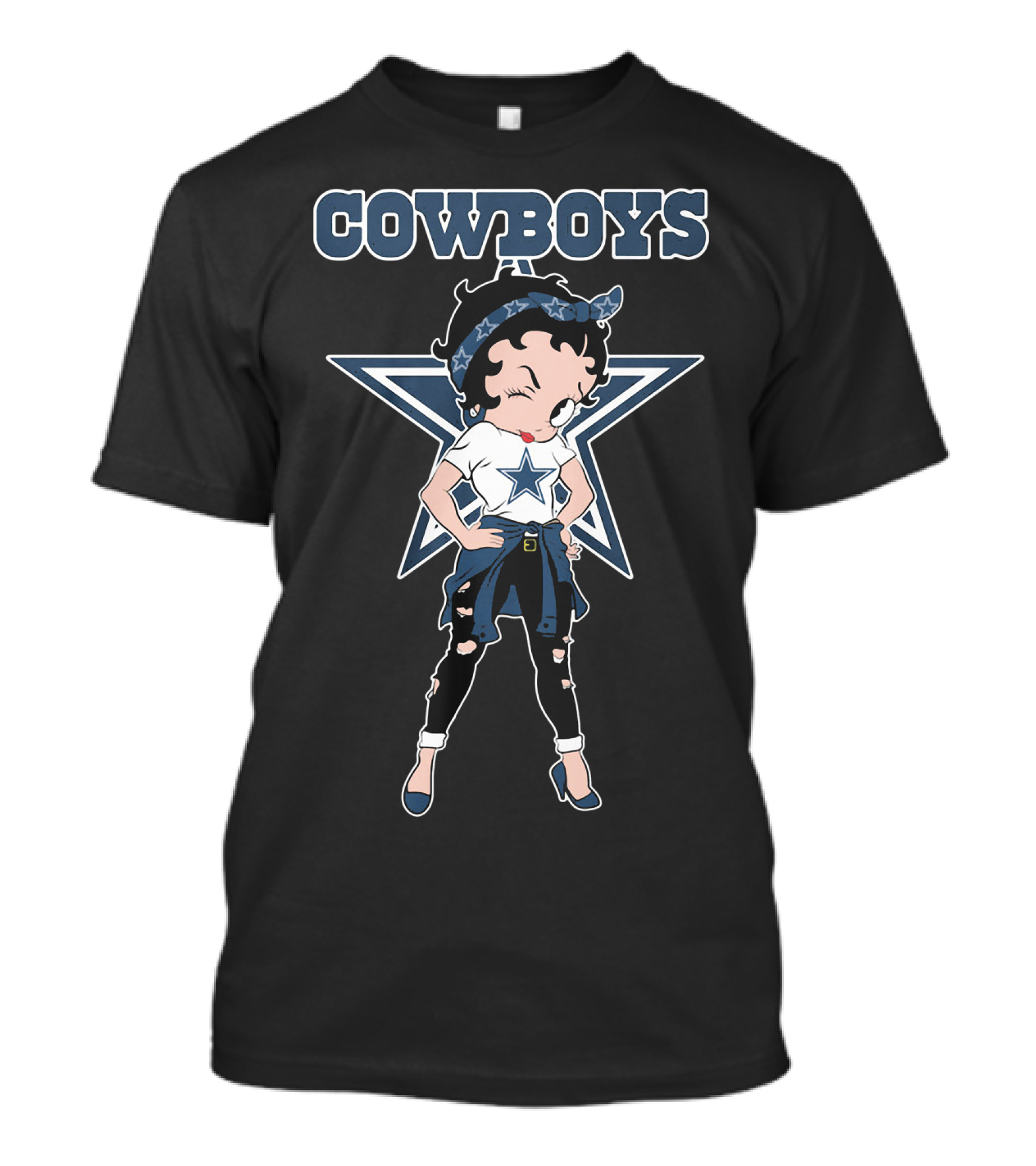 Cowboys Girl With Star T-Shirt