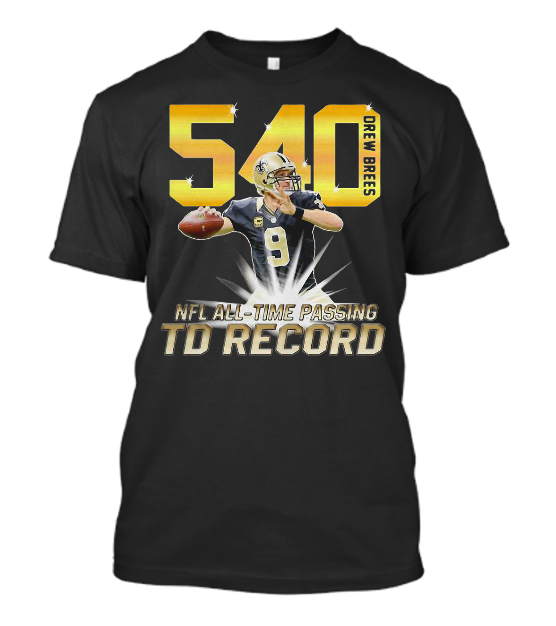 Drew Brees Nfl All-Time Passing Td Record T-Shirt