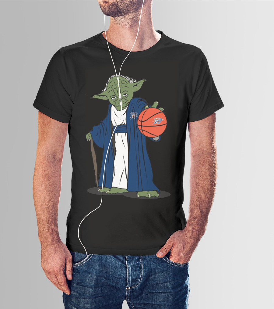 Master Yoda Oklahoma City Thunder Basketball Character T-Shirt