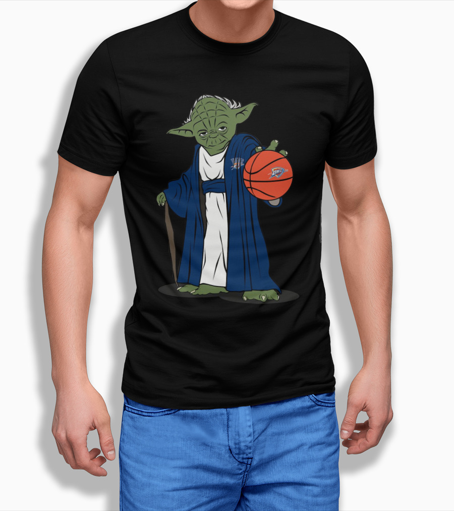 Master Yoda Oklahoma City Thunder Basketball Character T-Shirt