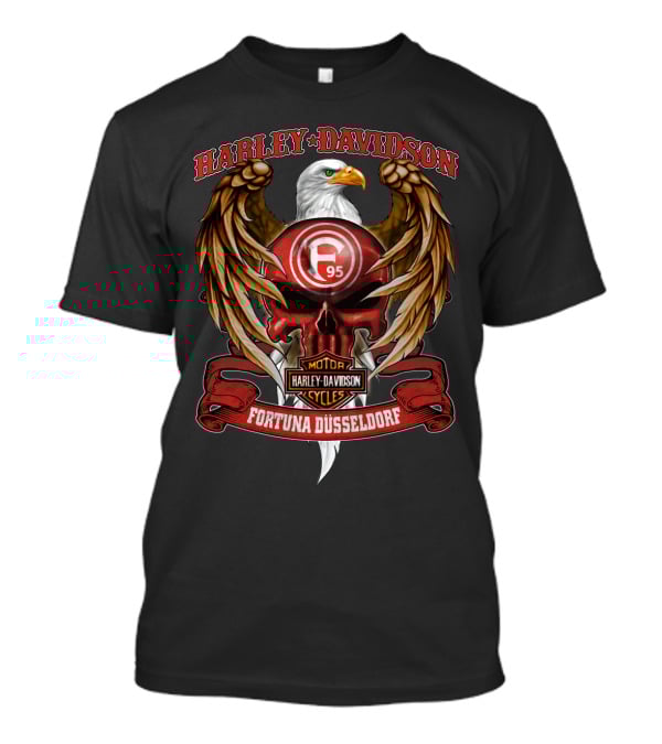 Harley Davidson Eagle F95 Fortuna Düsseldorf Motor Cycles T-Shirt
