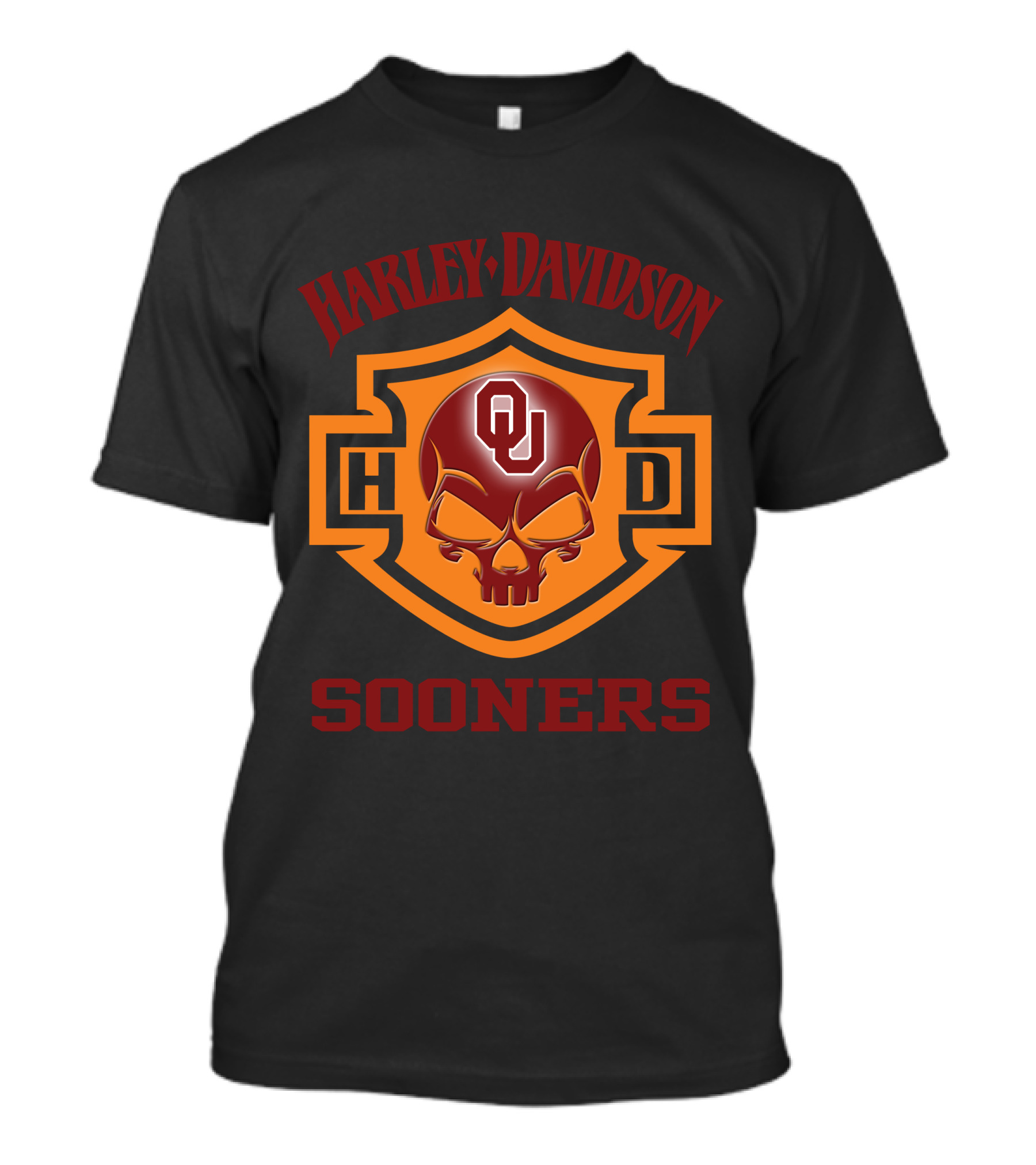Harley Davidson Sooners Ou Ncaa Football Fans T-Shirt