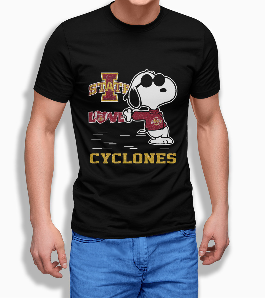 Snoopy Iowa State Love Cyclones T-Shirt