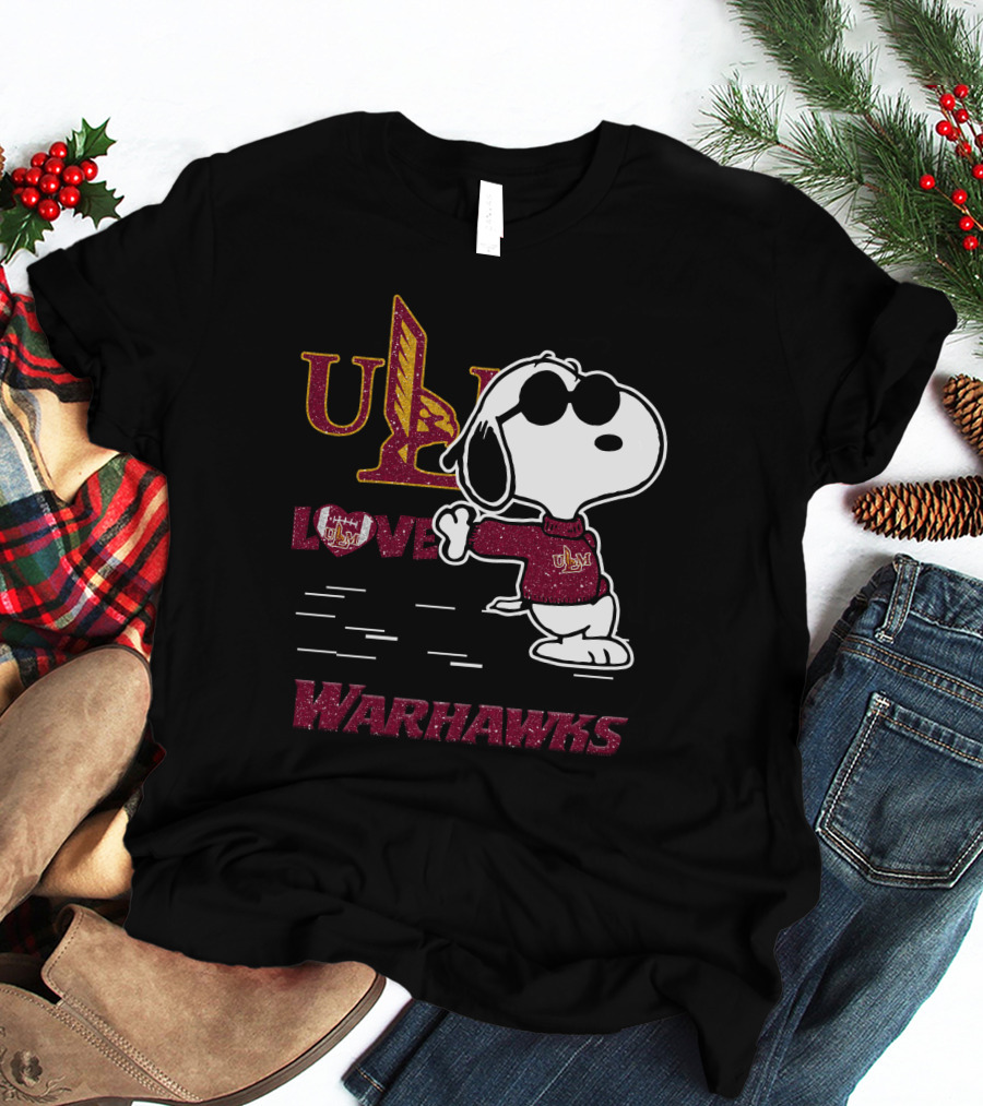 Snoopy ULM Love Warhawks T-Shirt