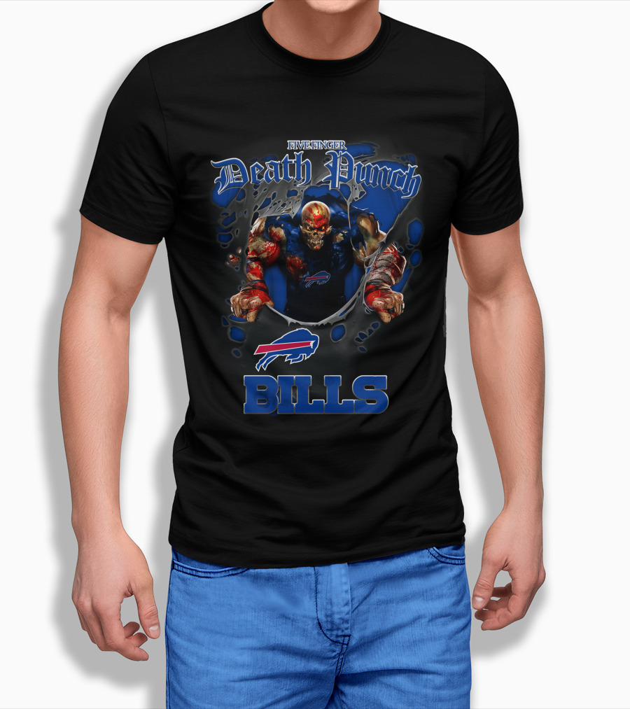 Five Finger Death Punch Bills Buffalo Nfl Football Fans T-Shirt
