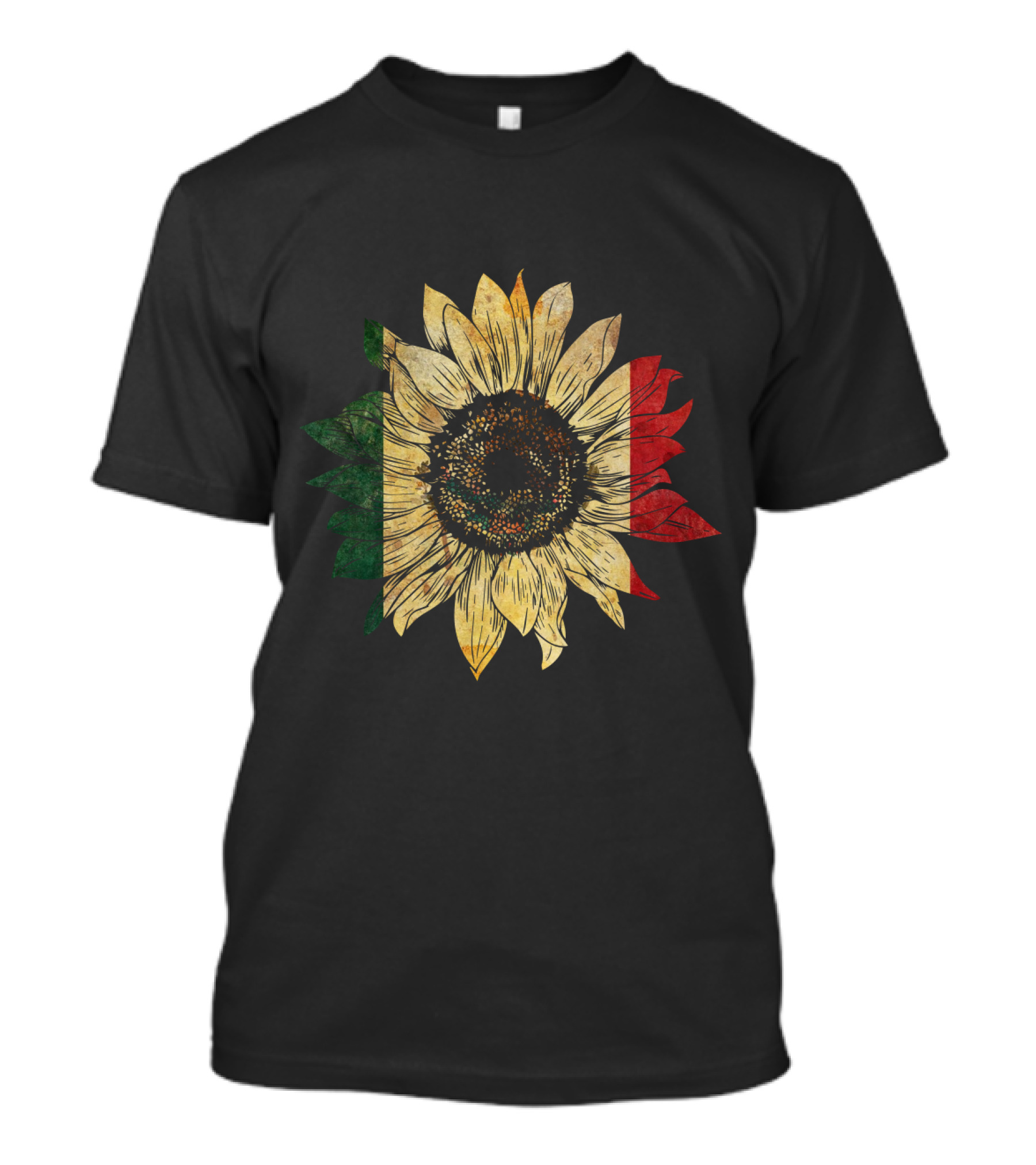 Mexican Sunflower Flag Colors T-Shirt
