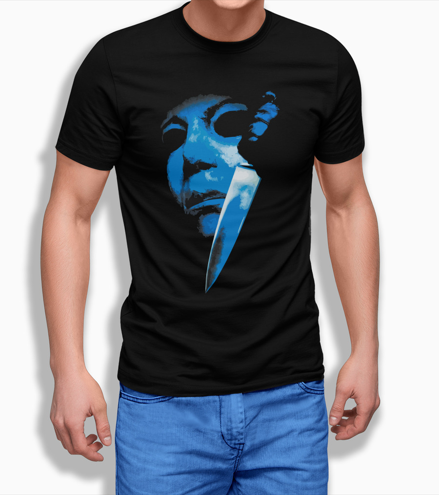 Halloween The Curse Of Michael Myers Knife Mask Iconic Horror T-Shirt