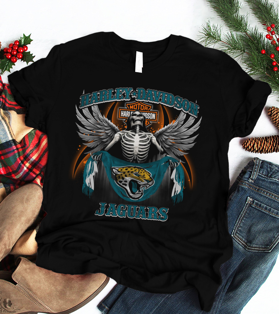 Harley Davidson Motor Jacksonville Jaguars T-Shirt