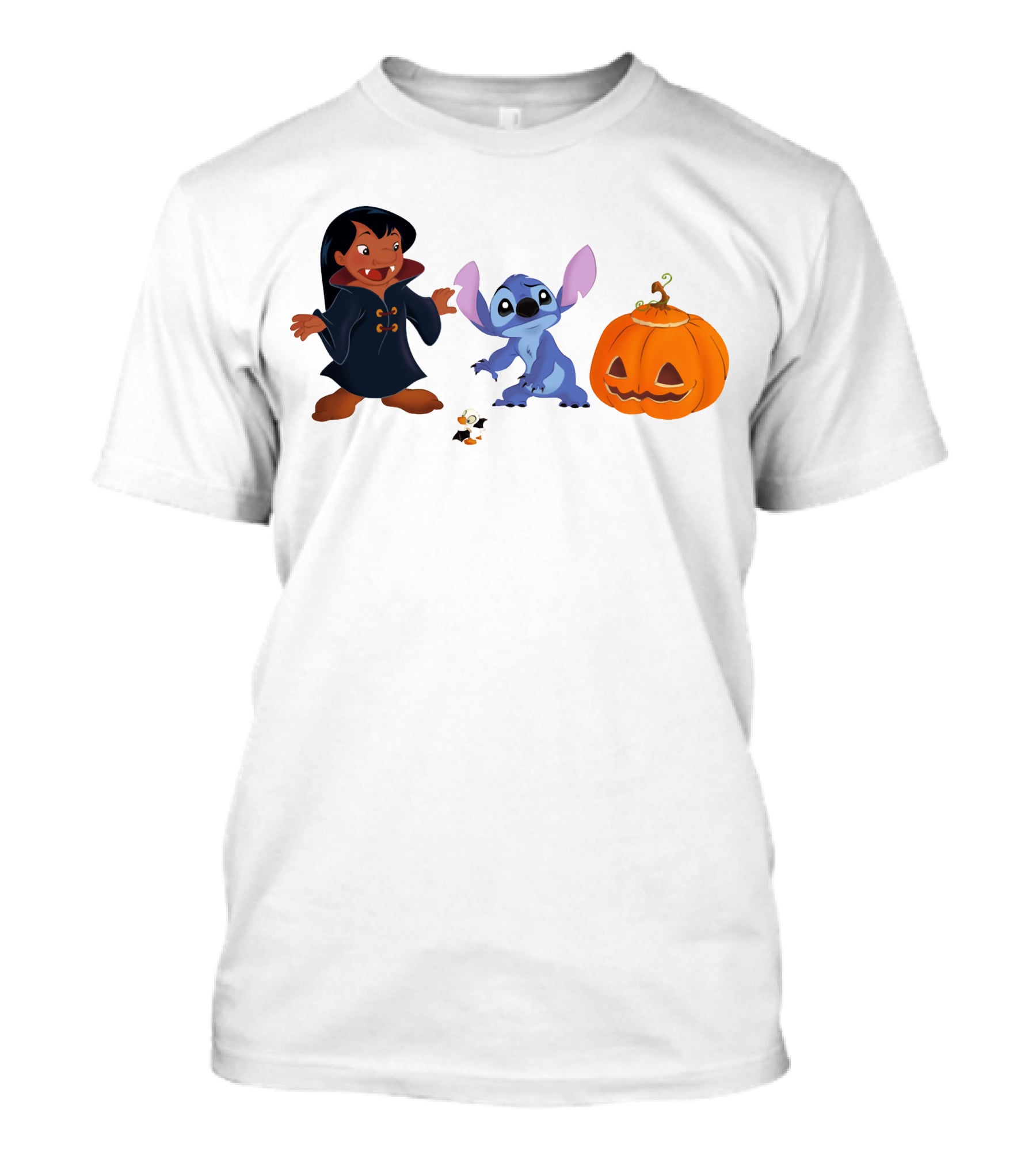 Halloween Stitch Lilo Vampire Costume Pumpkin T-Shirt