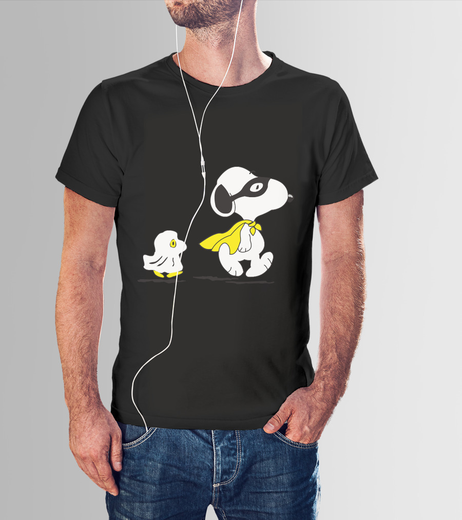 Snoopy Superhero With Woodstock Sidekick T-Shirt