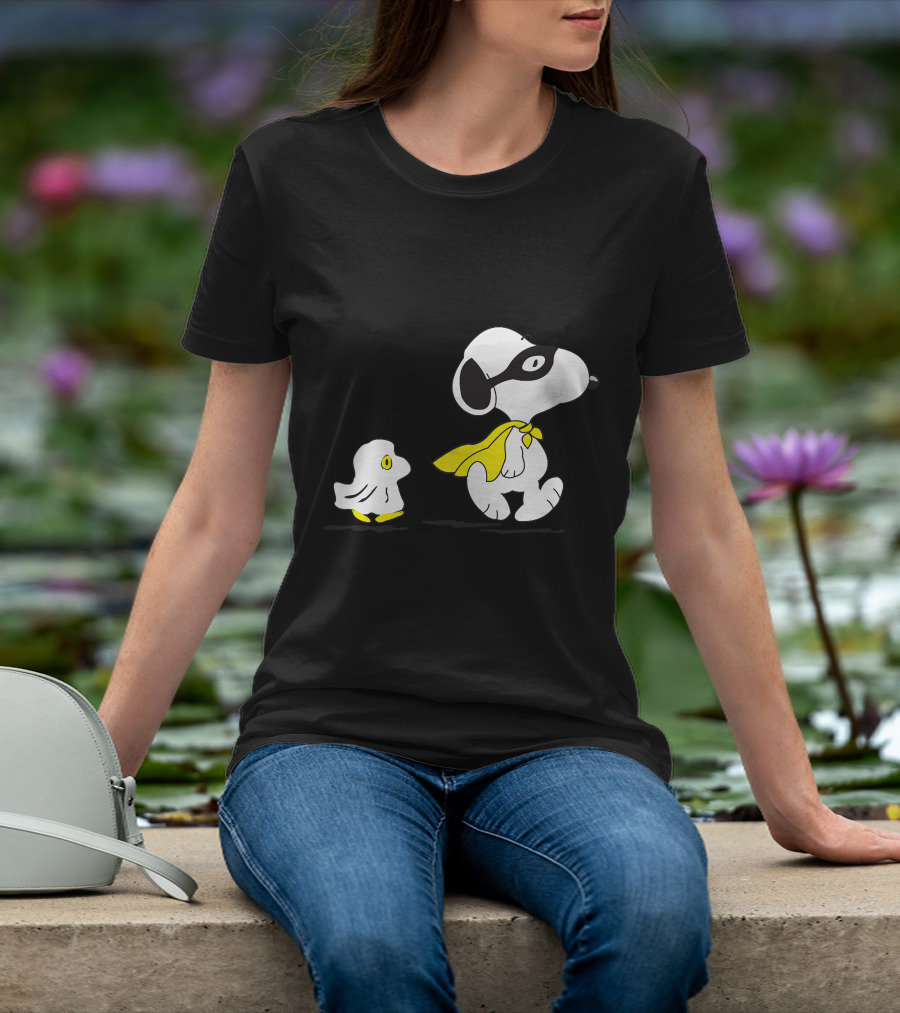 Snoopy Superhero With Woodstock Sidekick T-Shirt