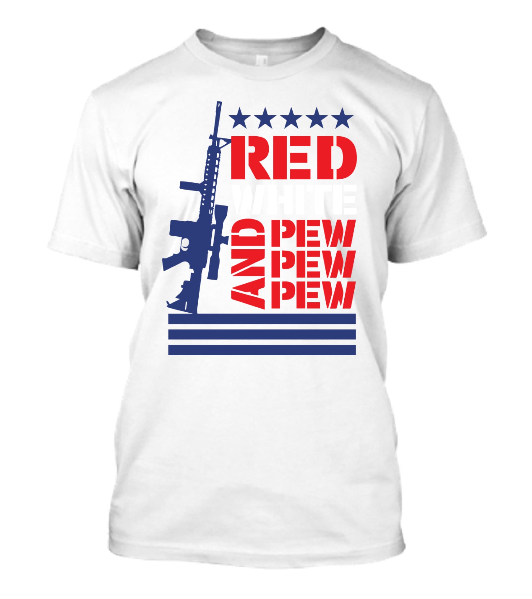 Red And Pew Pew Pew T-Shirt