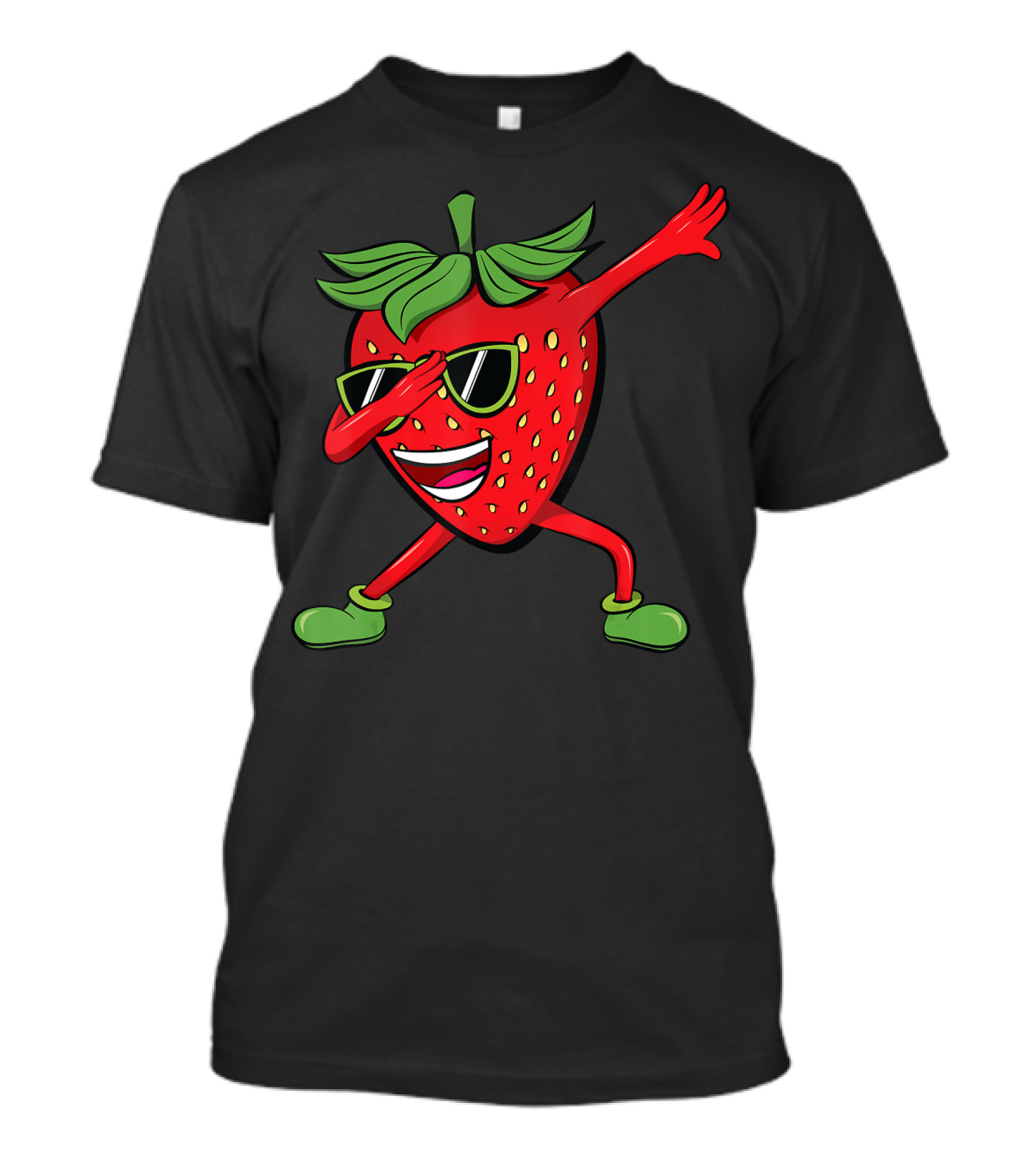 Dabbing Strawberry Dancing Summer Fruit Lover T-Shirt