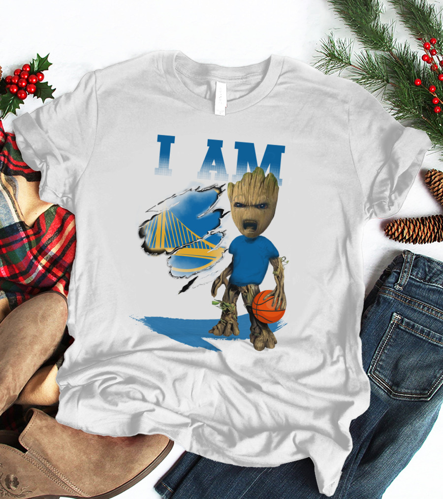 I Am Golden State Warriors Groot Basketball Character T-Shirt