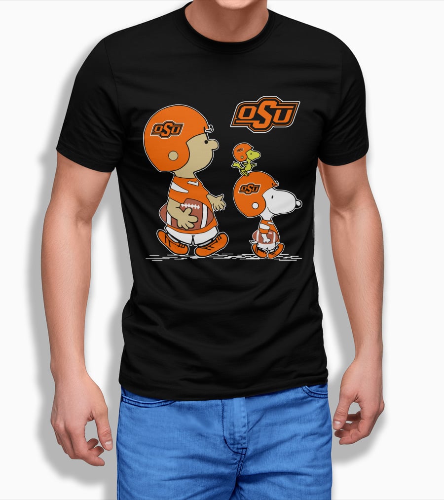 OSU Oklahoma State Cowboys Football Characters T-Shirt