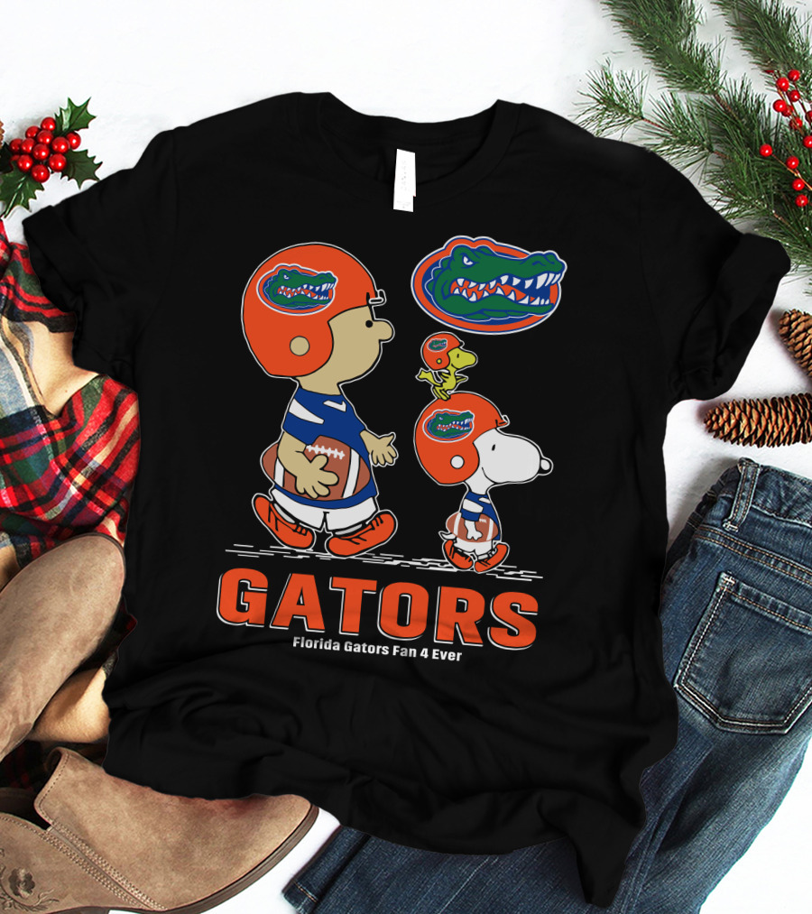 Florida Gators Fan 4 Ever Peanuts Football Gators T-Shirt