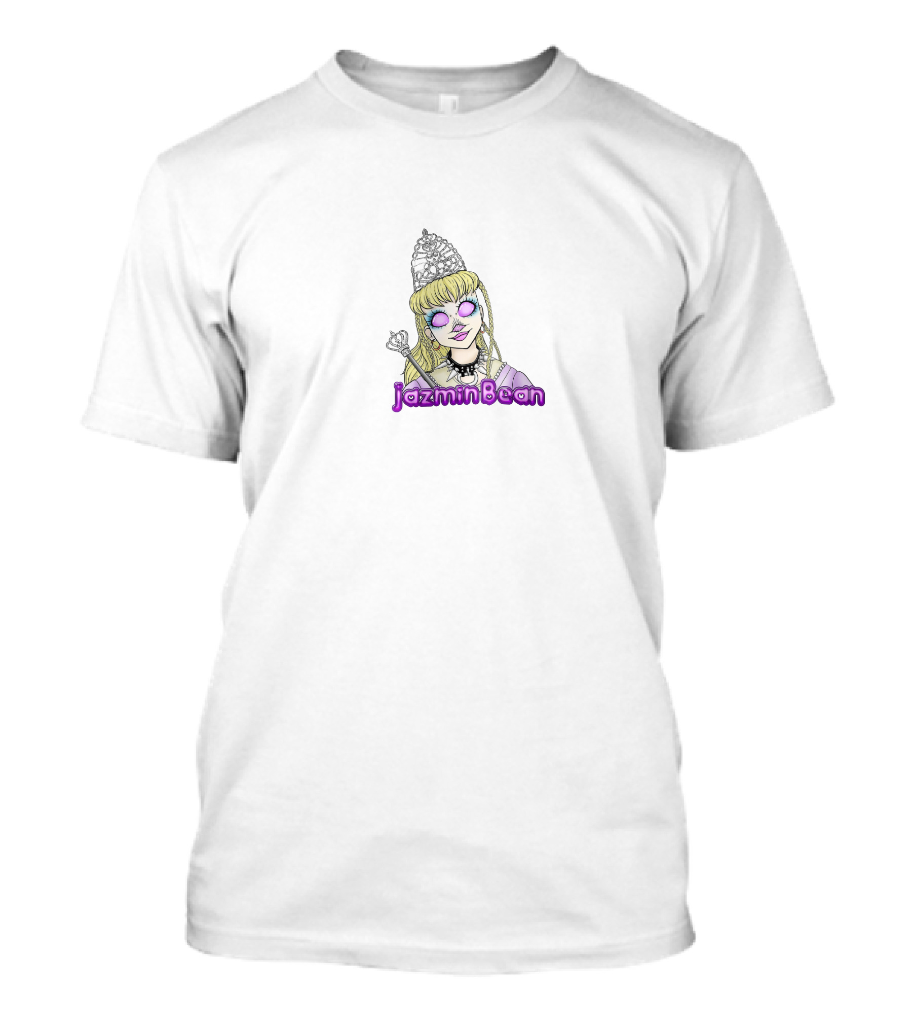 Jazmin Bean Tiara Anime Style Purple Glasses T-Shirt