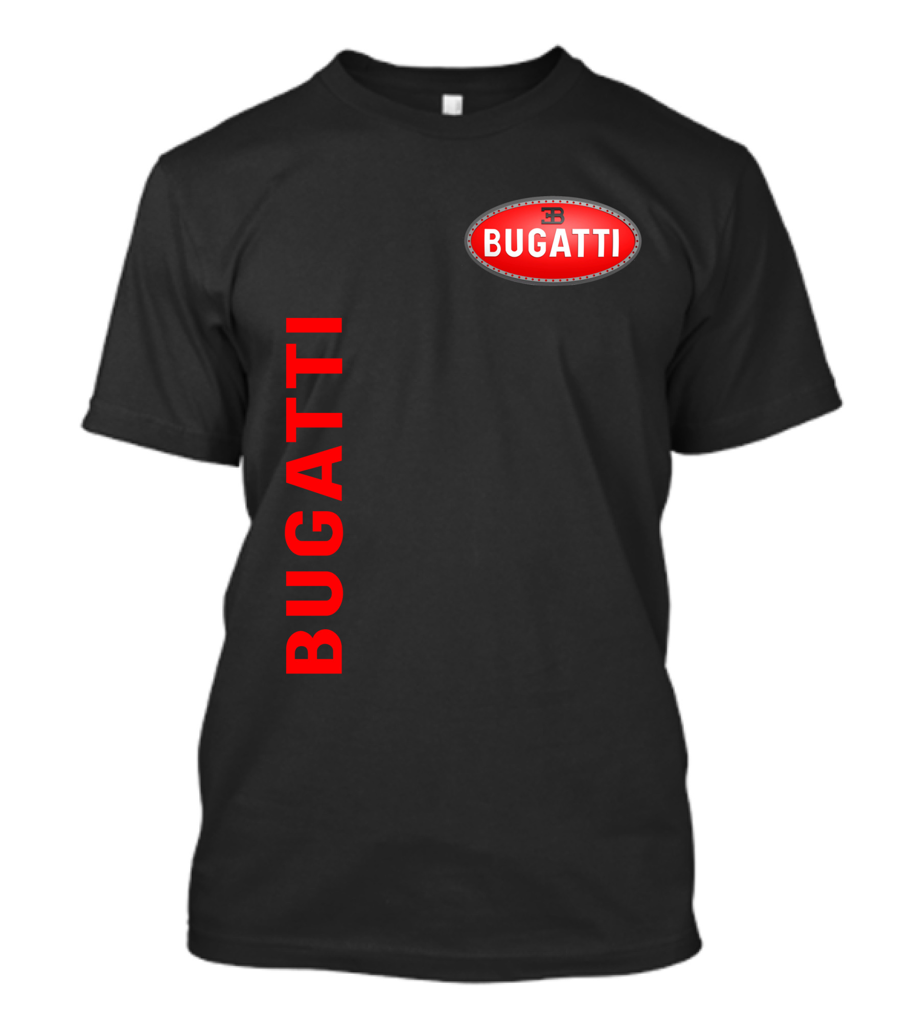 BUGATTI Red Oval Badge Logo T-Shirt