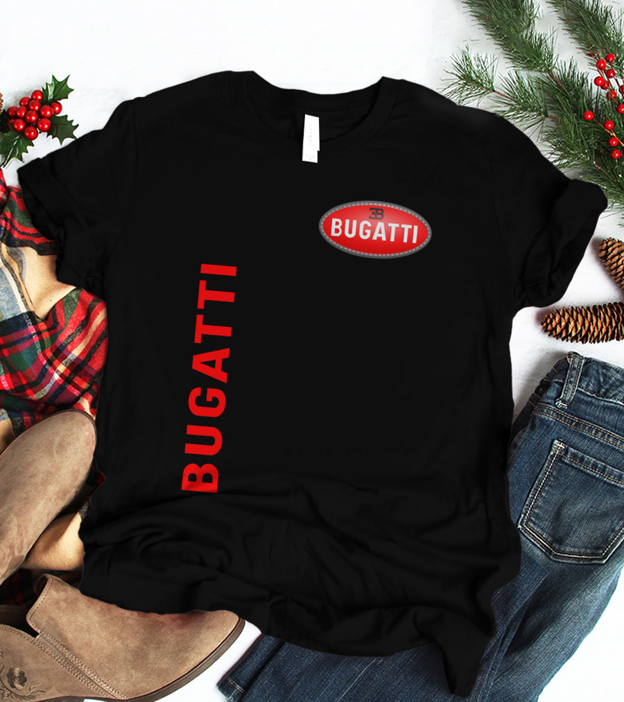 BUGATTI Red Oval Badge Logo T-Shirt