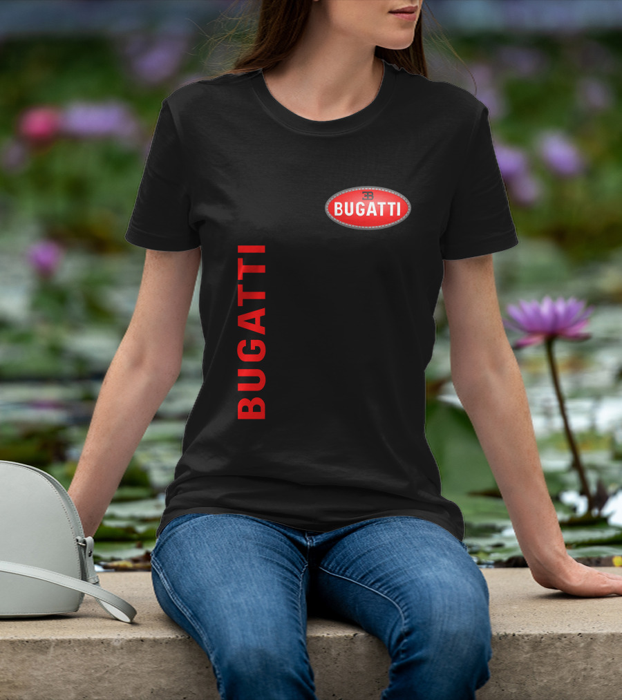 BUGATTI Red Oval Badge Logo T-Shirt