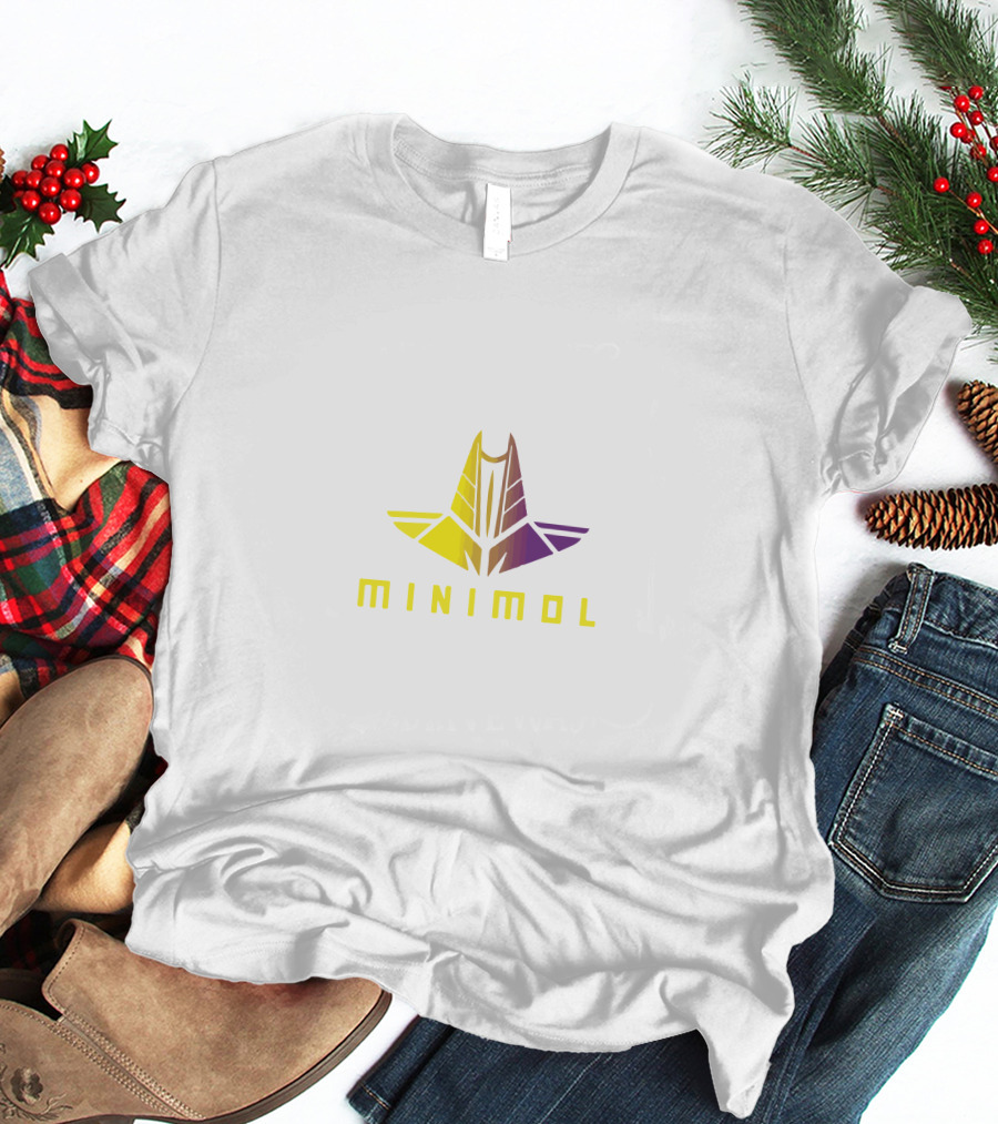 Minimum Transformer Robot Head Yellow Purple T-Shirt