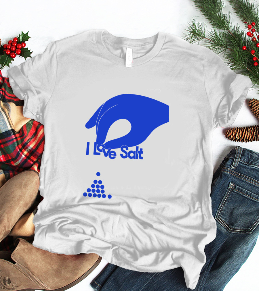 Shop Molly Baz Merch Store I Love Salt Hand With Dots T-Shirt