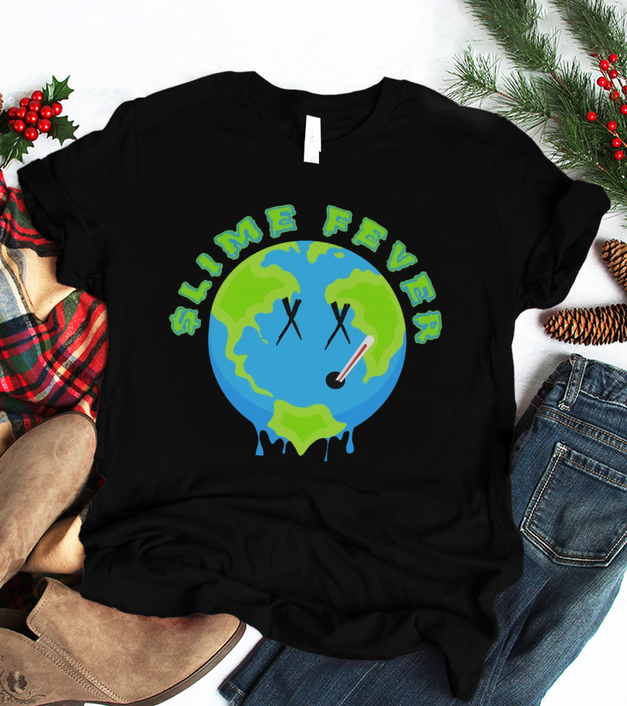 Slime Fever Earth Face Thermometer Design YNW Melly Merch Store T-Shirt