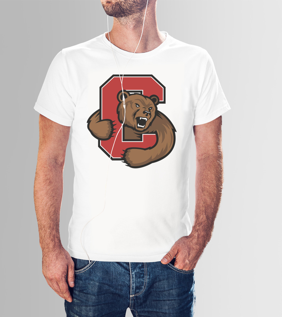 Cornell Big Red Bear Logo C T-Shirt