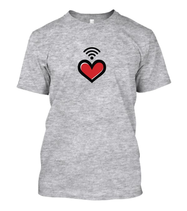 Straykids Seungmin Love Red Heart With Wifi Signal T-Shirt