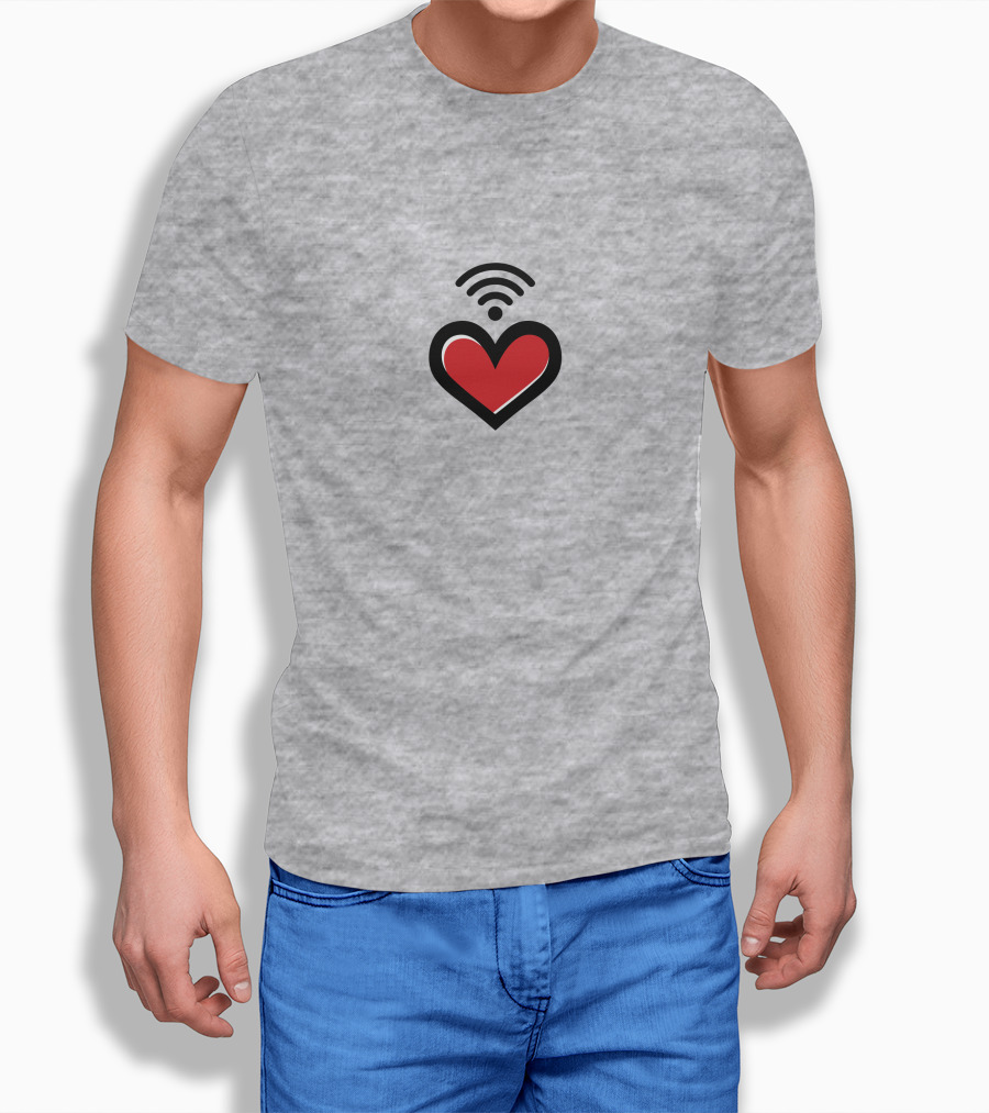 Straykids Seungmin Love Red Heart With Wifi Signal T-Shirt