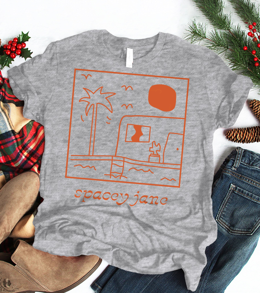 Spacey Jane Palm Tree And House T-Shirt