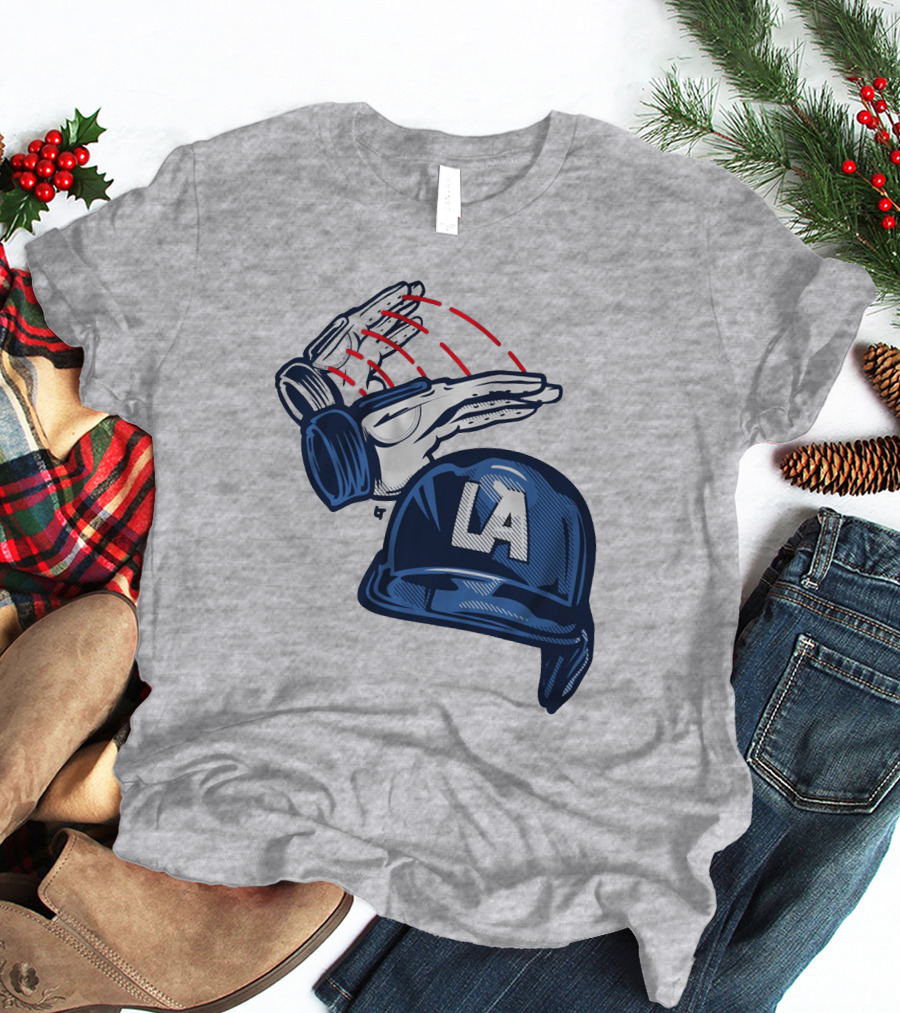 LA Baseball Catcher Dunk Gesture T-Shirt