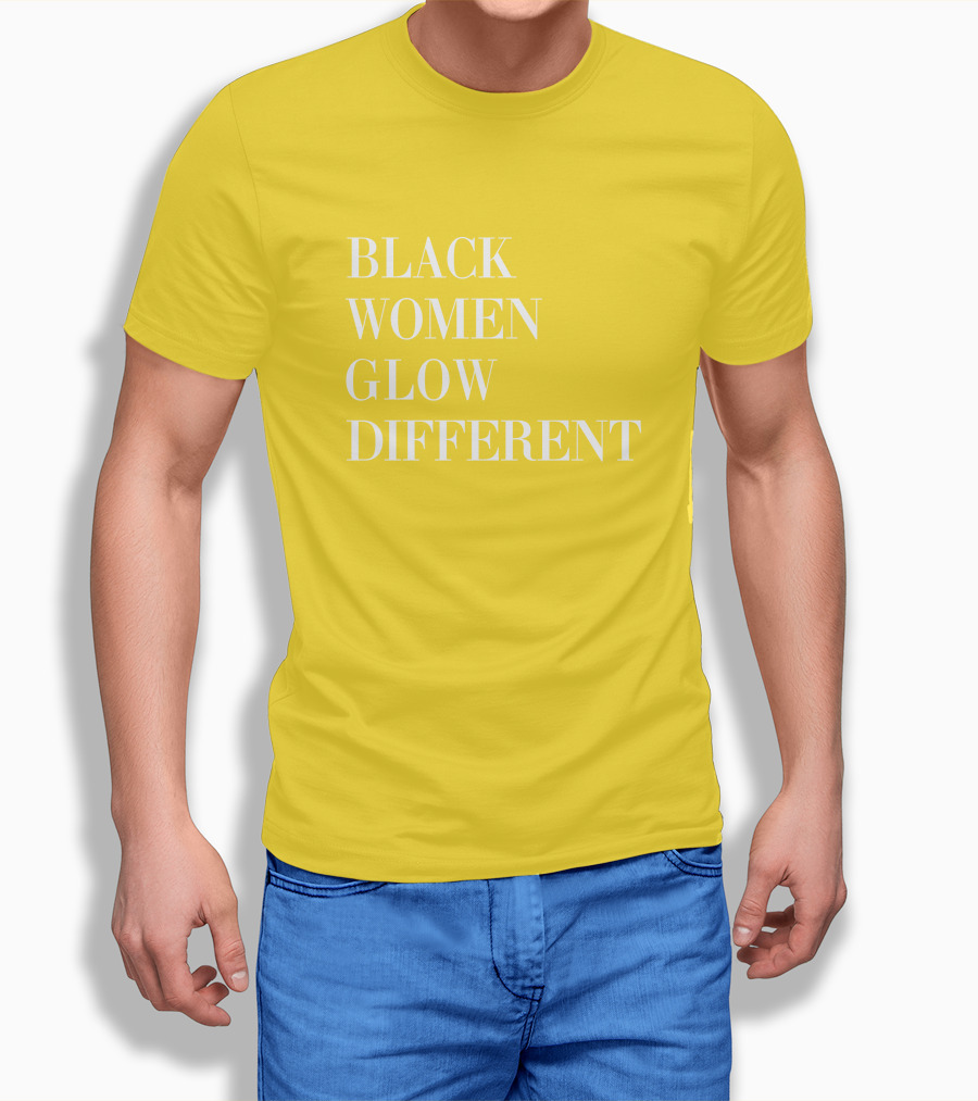 Black Women Glow Different Angela Bassett T-Shirt