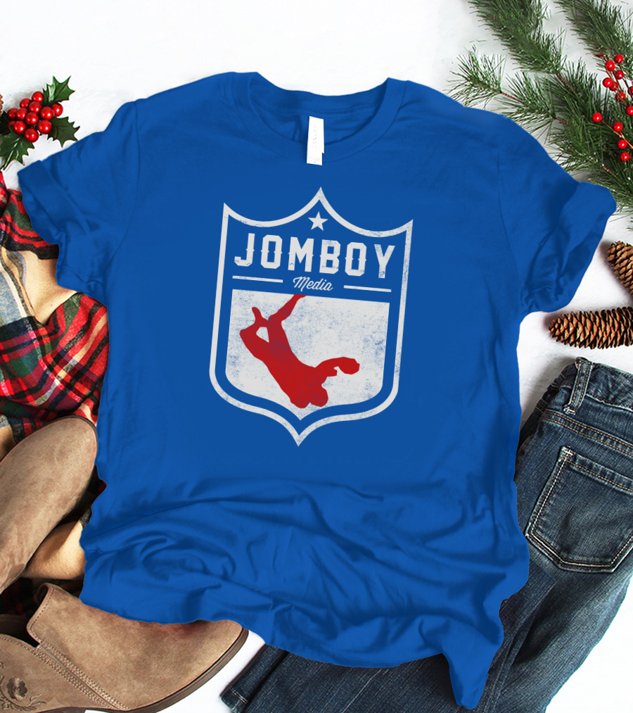 Jomboy Media Merch Thicc Six New Logo NFL Shield T-Shirt