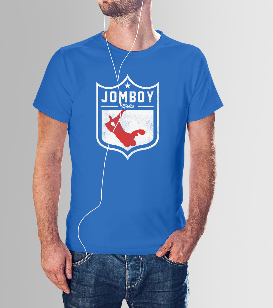 Jomboy Media Merch Thicc Six New Logo NFL Shield T-Shirt