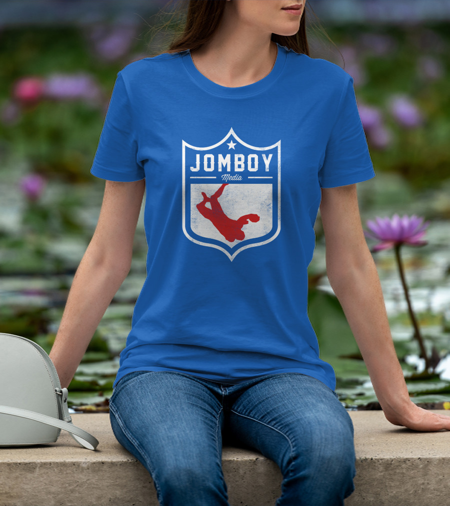 Jomboy Media Merch Thicc Six New Logo NFL Shield T-Shirt