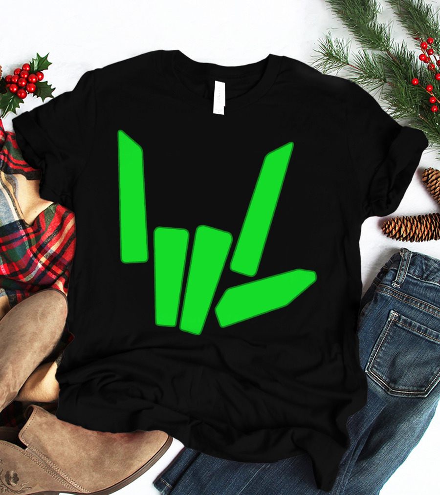 Original Share The Love Green Hand Sign Gesture T-Shirt