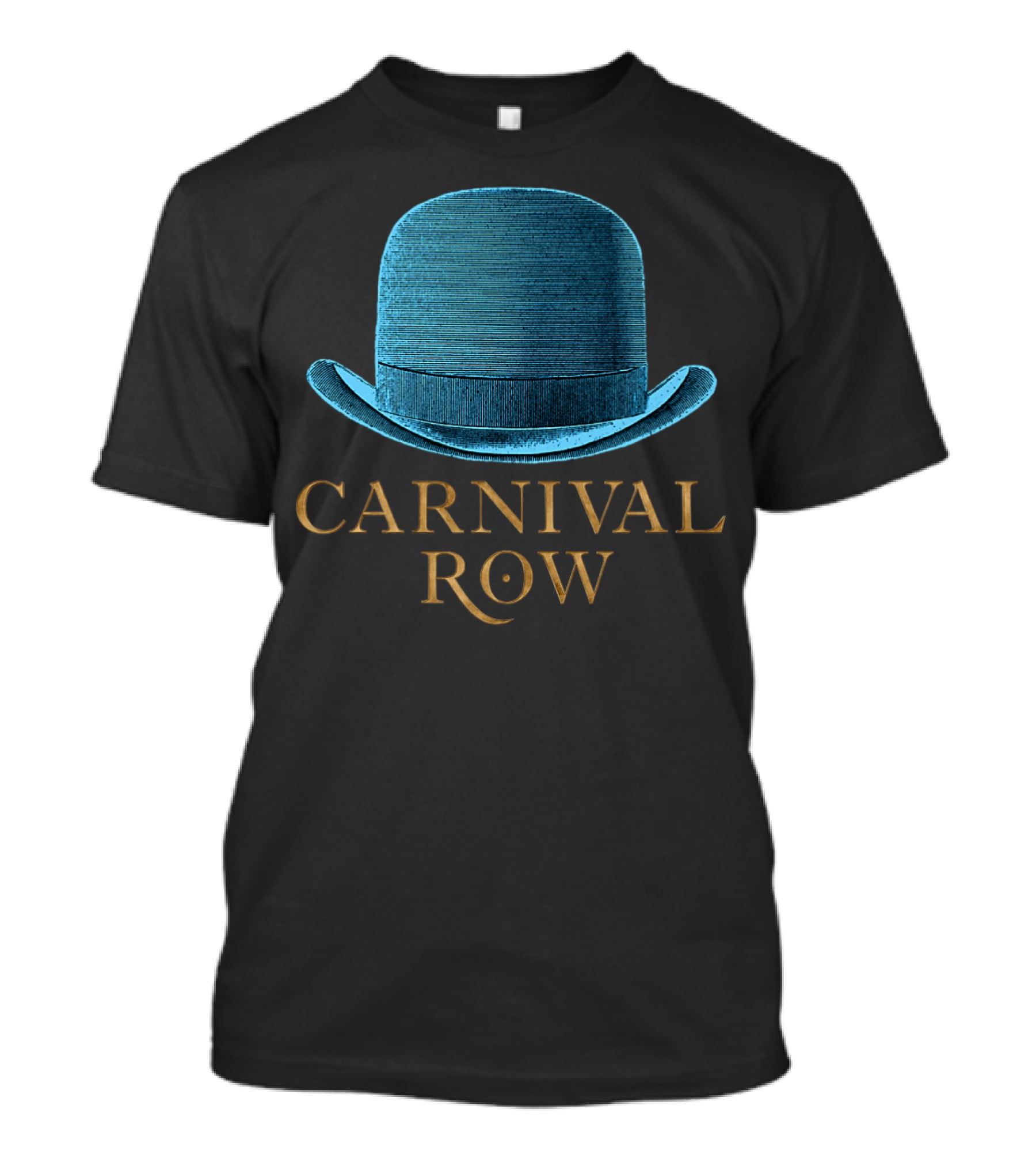 Carnival Row Blue Bowler Hat T-Shirt