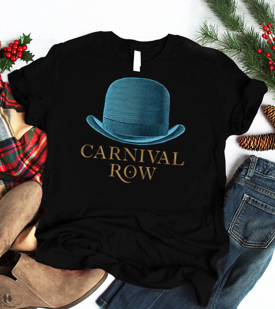 Carnival Row Blue Bowler Hat T-Shirt