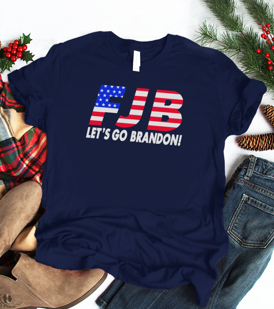 FJB Let's Go Brandon American Flag T-Shirt