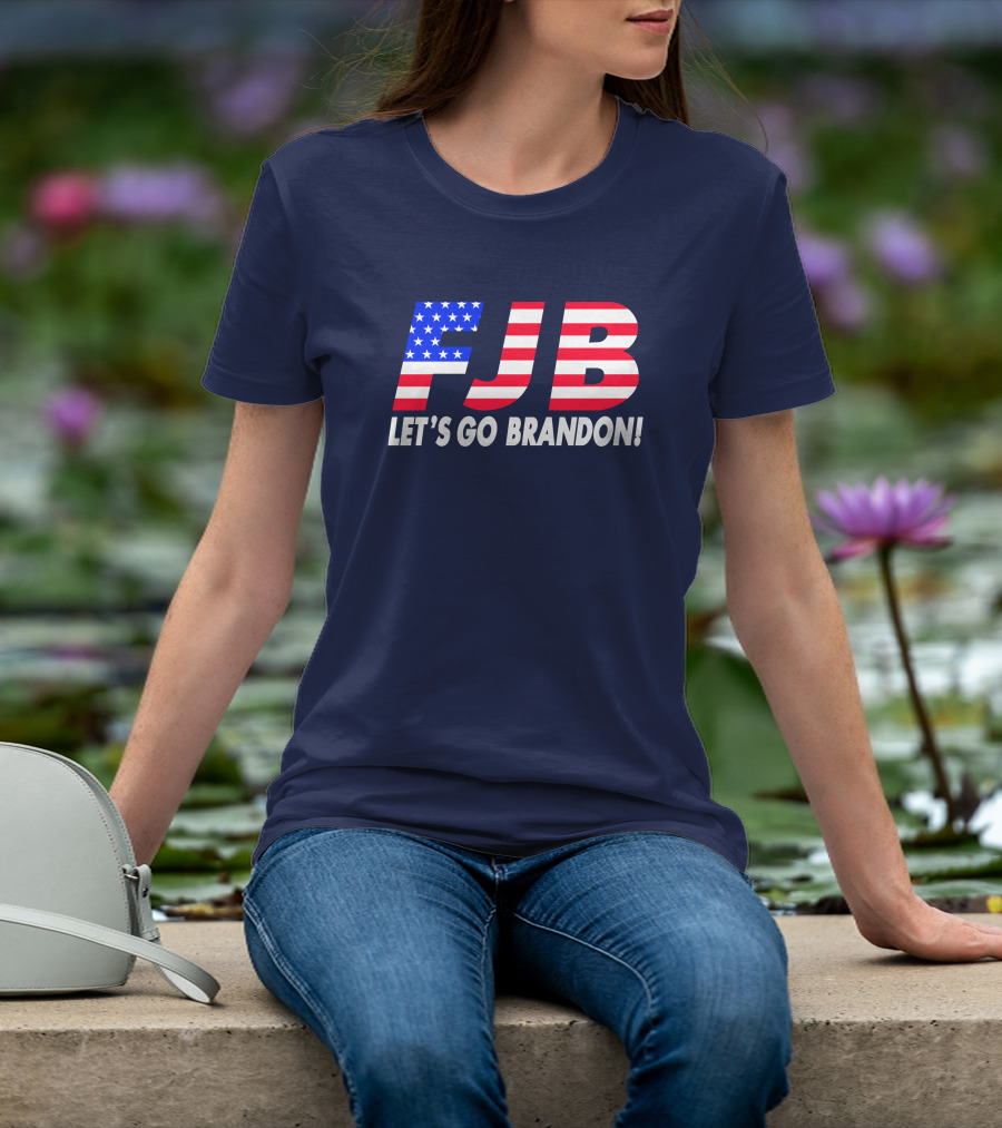 FJB Let's Go Brandon American Flag T-Shirt
