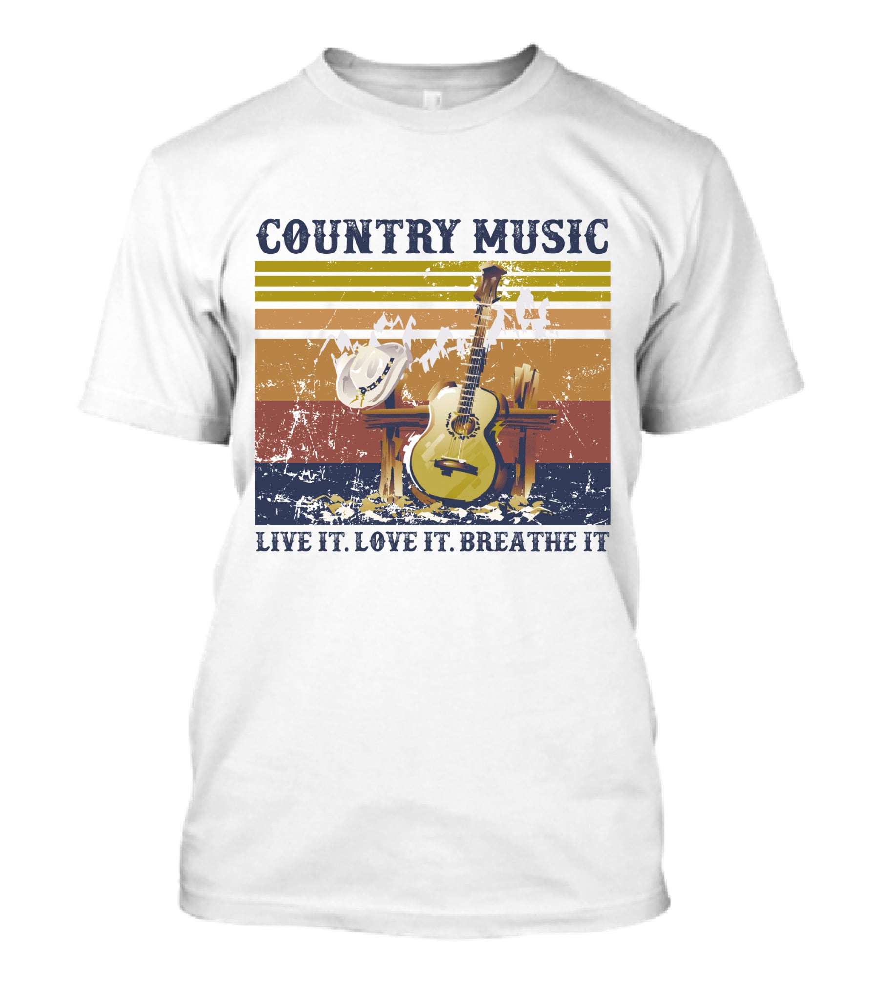 COUNTRY MUSIC LIVE IT LOVE IT BREATHE IT T-Shirt
