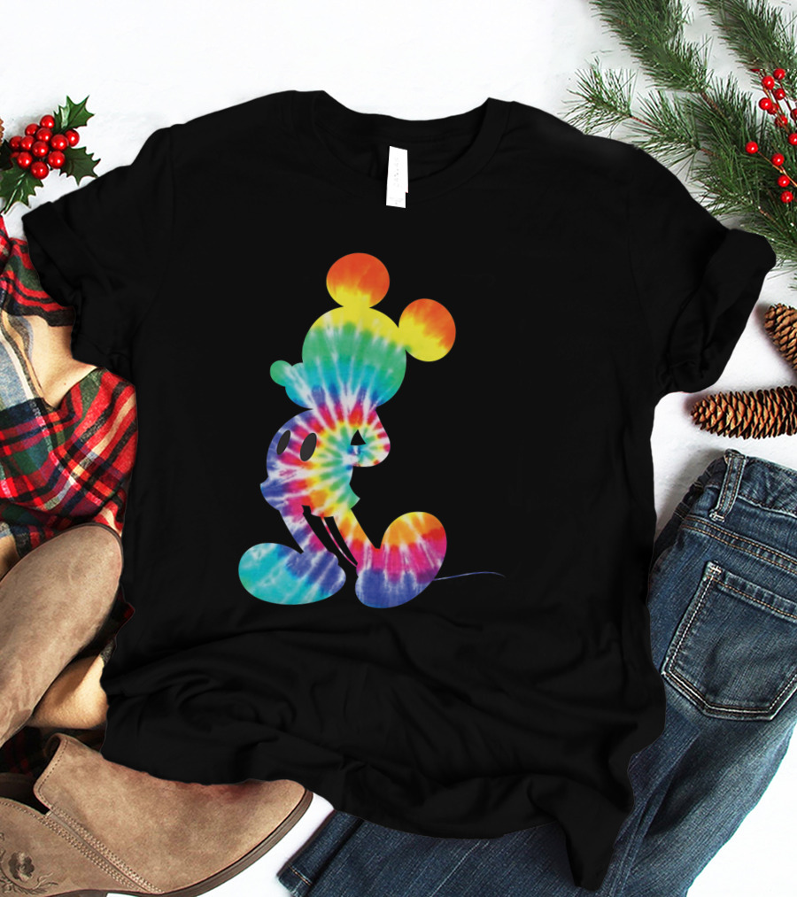 Mickey Mouse Rainbow Tie Dye Disney Iconic T-Shirt