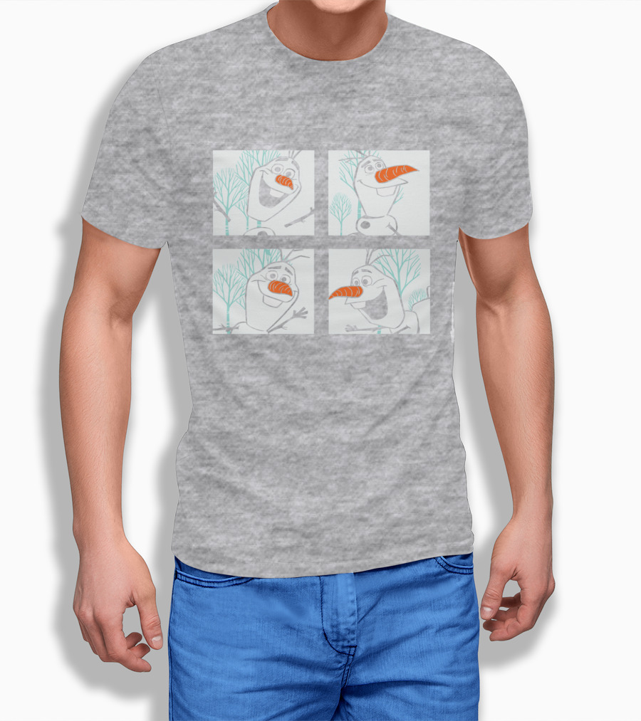 Frozen 2 Olaf Character Panels Winter Scenes T-Shirt