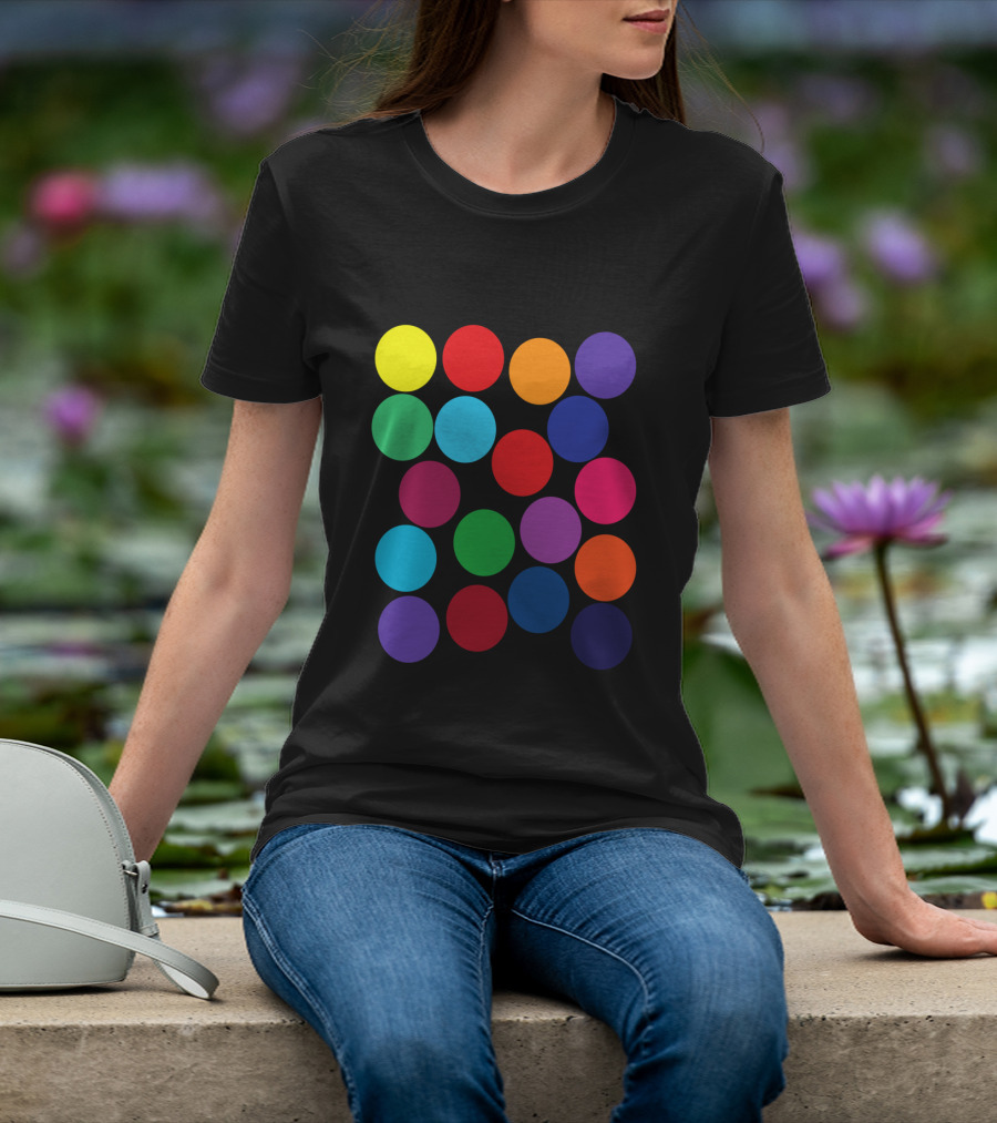 Color Blind Glasses First Time Rainbow Dots T-Shirt