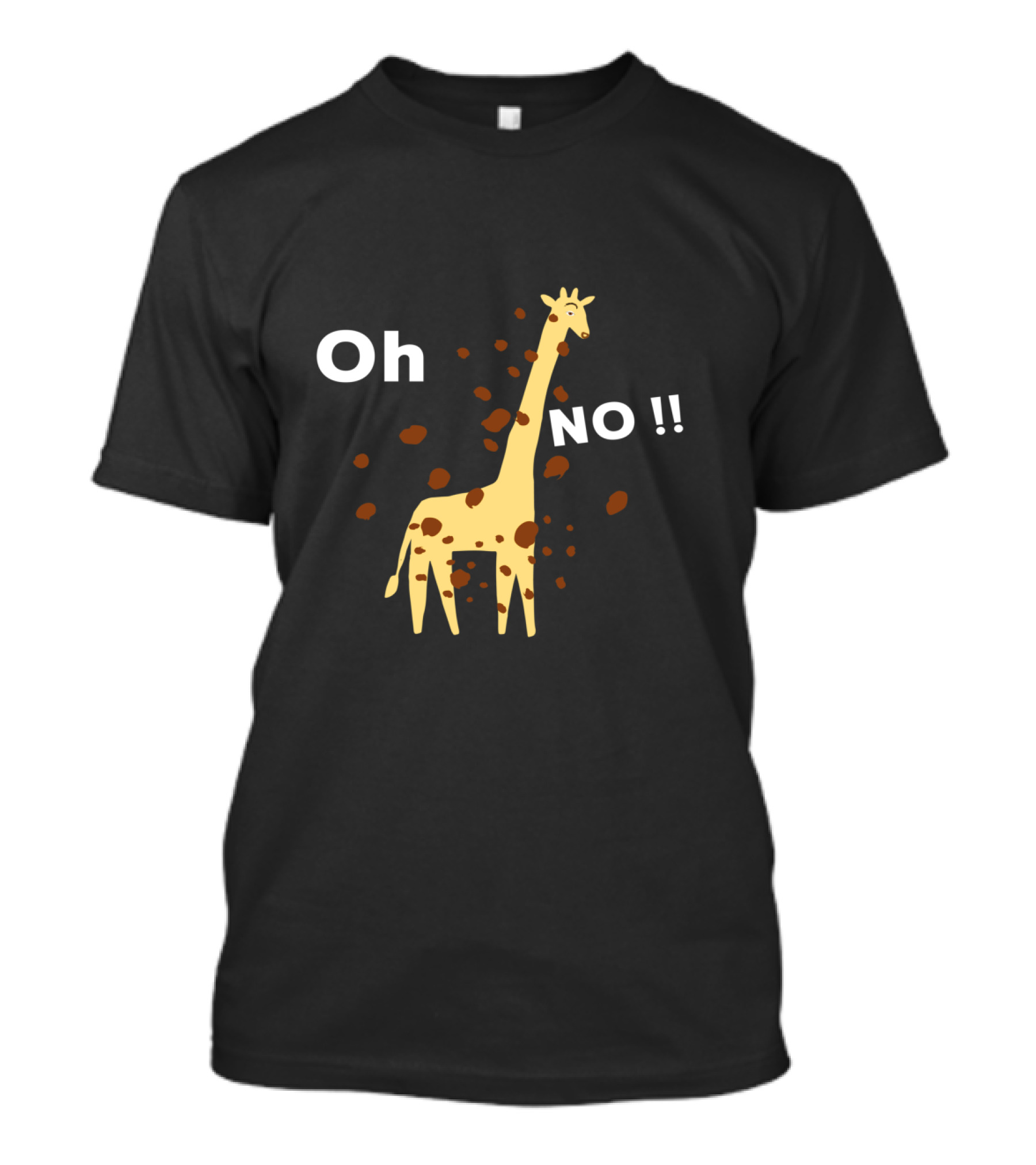 Oh No Giraffe Spots Wildlife Animal T-Shirt