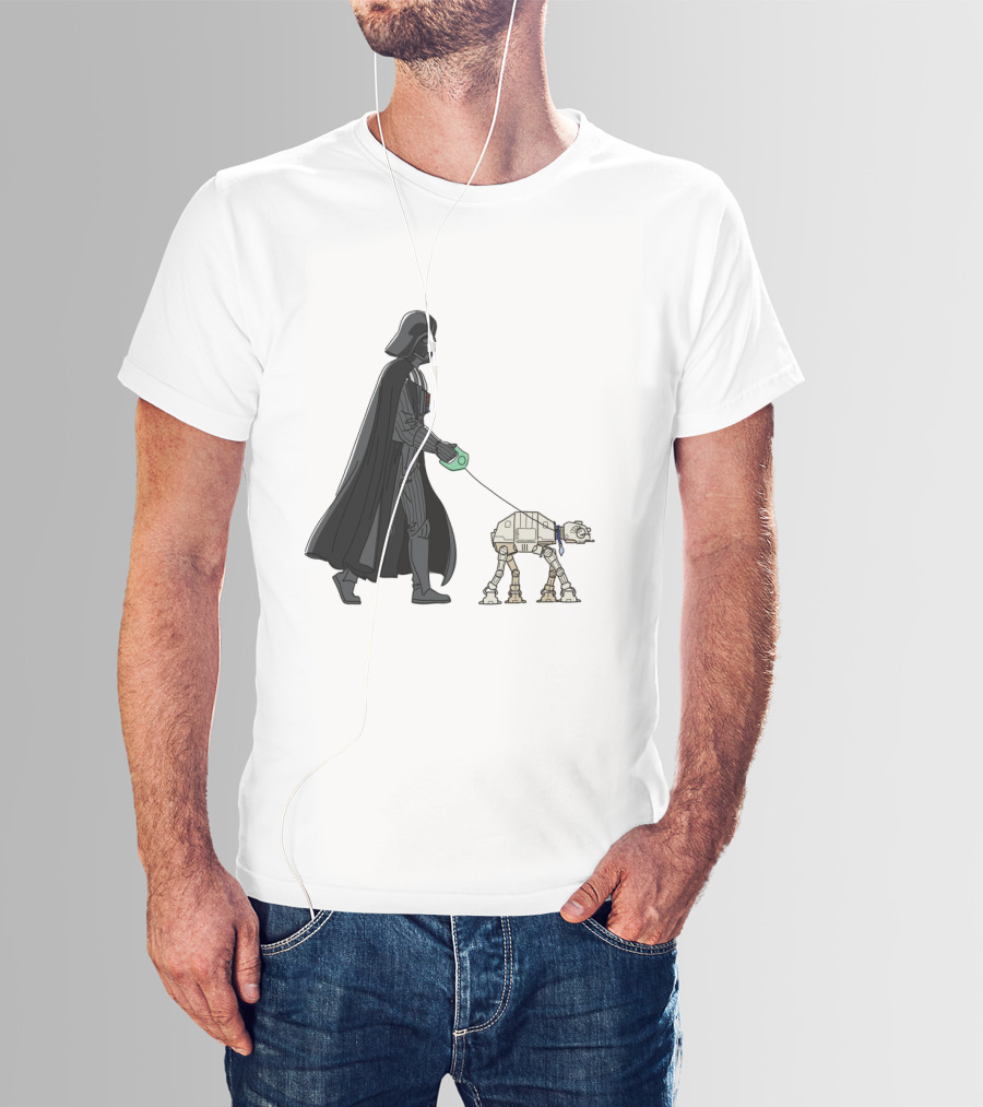 Darth Vader Walking AT-AT Walker Leash T-Shirt