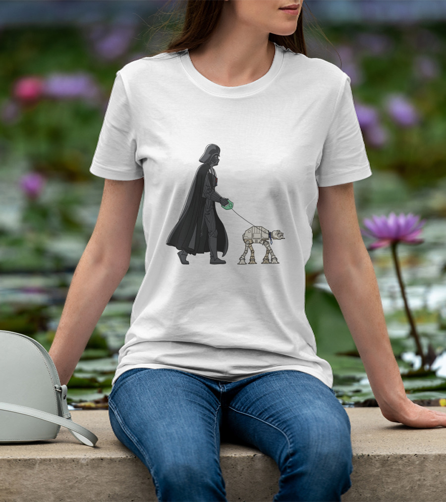 Darth Vader Walking AT-AT Walker Leash T-Shirt